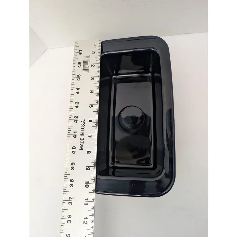Vintage Fiesta Cobalt Blue Ceramic Loaf Pan Baker 1.4 Quart Retired